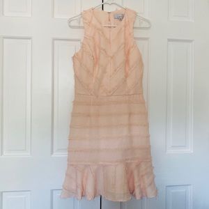 Adelyn Rae Pink Fringe Dress